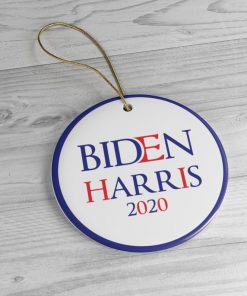 Biden Harris 2020 Christmas Circle Ornament