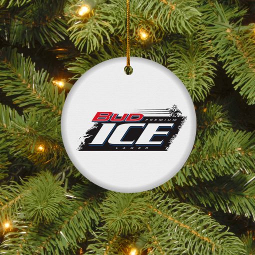 Bud Ice Christmas Circle Ornament