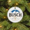 Busch Beer Christmas Circle Ornament