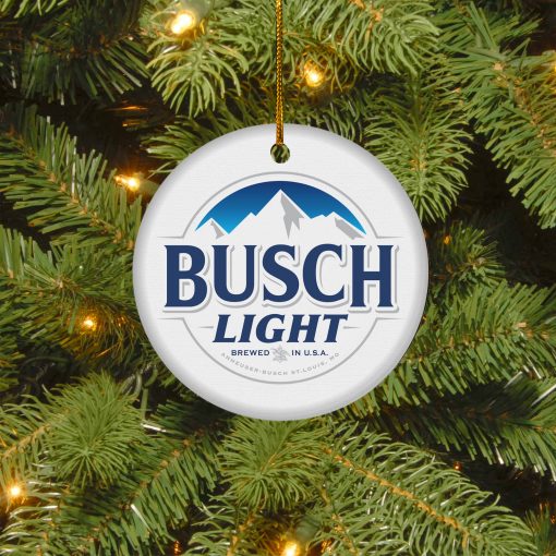 Busch Light Christmas Circle Ornament