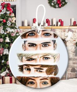One Direction  Niall Horan, Liam Payne, Harry Styles, Louis Tomlinson, Zayn Malik Ornament Christmas