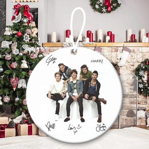 One Direction, Niall Horan, Liam Payne, Harry Styles, Louis Tomlinson, Zayn Malik, 1D, Pop Band Ornament Christmas