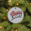 Coors Light Christmas Circle Ornament