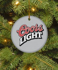 Coors Light Christmas Circle Ornament