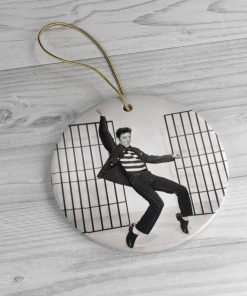 Elvis Presley Dancing Vintage Music Ornament