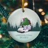 Essential 2020 Mail Truck Christmas Holiday Flat Circle Ornament – Holiday Decoration Gift