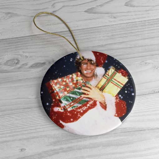 George Michael Christmas Circle Ornament