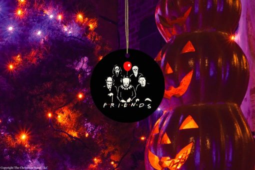 Horror Movie Villain Friends Scary Christmas Decoration Circle Ornament