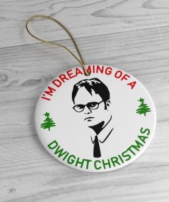 I'm Dreaming of a Dwight Christmas Circle Ornament