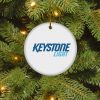 Keystone Light Christmas Circle Ornament