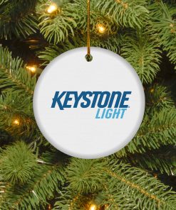 Keystone Light Christmas Circle Ornament