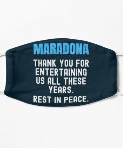 Maradona thank you for entertaining us all these years RIP Face mask