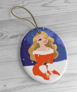 Mariah Carey Artwork Christmas Ornament