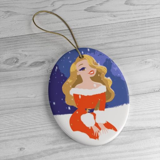 Mariah Carey Artwork Christmas Ornament