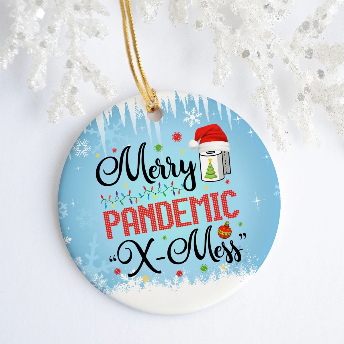 Merry Pandemic X-mess Funny Quarantine Christmas Pandemic 2020 Holiday