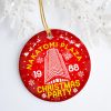 Nakatomi Plaza 1988 Christmas Party Ugly Sweater Christmas Circle Ornament