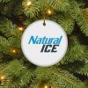 Natural Ice Christmas Circle Ornament