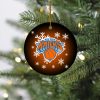 New York Knicks Merry Christmas Circle Ornament