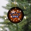 Phoenix Suns Merry Christmas Circle Ornament