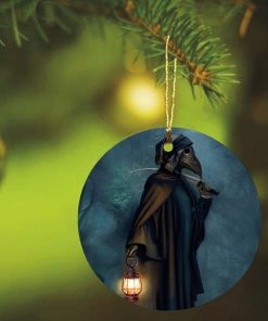 Plague Doctor Grim Reaper Circle Ornament