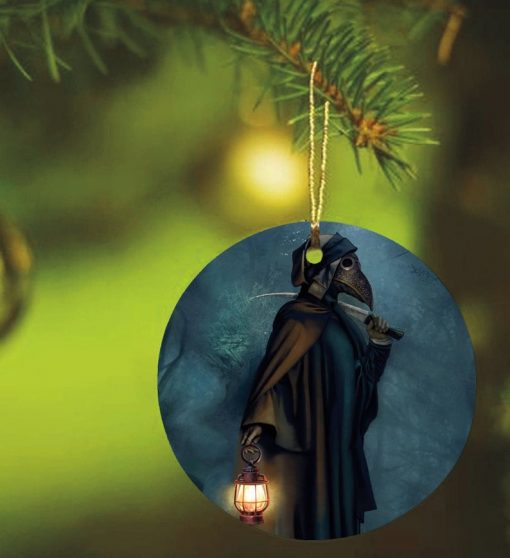 Plague Doctor Grim Reaper Circle Ornament