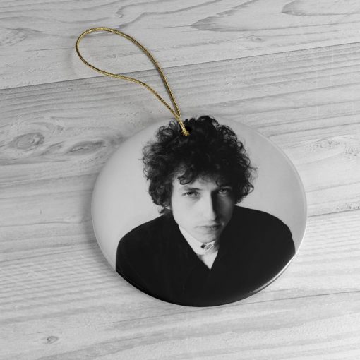 Vintage Bob Dylan Ornament, Classic Rock Christmas Ornament