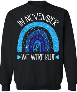 In November We Wear Blue Rainbow Diabetes Awareness Gifts T-Shirt