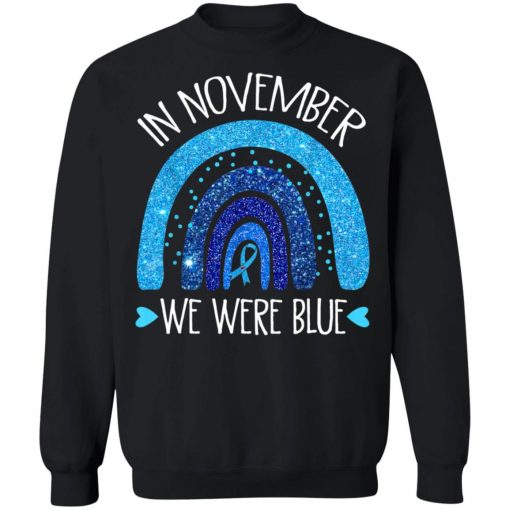 In November We Wear Blue Rainbow Diabetes Awareness Gifts T-Shirt