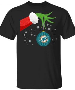 Christmas Ornament Miami Dolphins The Grinch Shirt