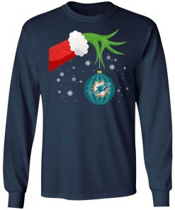 Christmas Ornament Miami Dolphins The Grinch Shirt