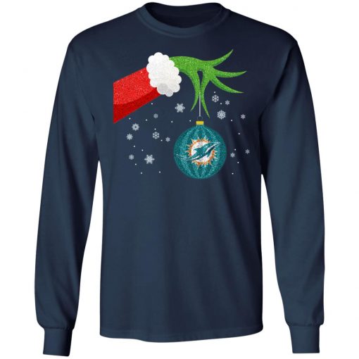 Christmas Ornament Miami Dolphins The Grinch Shirt