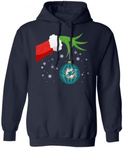 Christmas Ornament Miami Dolphins The Grinch Shirt