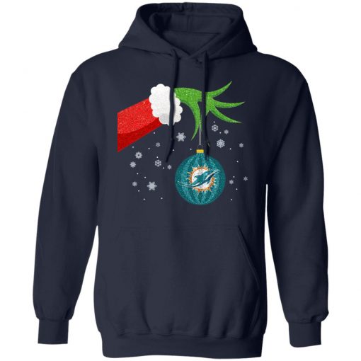 Christmas Ornament Miami Dolphins The Grinch Shirt