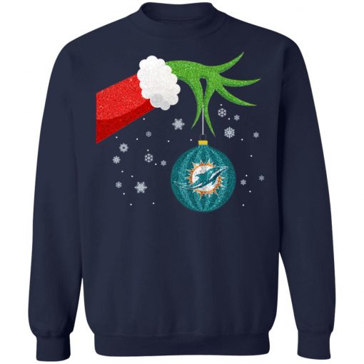 Christmas Ornament Miami Dolphins The Grinch Shirt