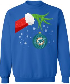 Christmas Ornament Miami Dolphins The Grinch Shirt