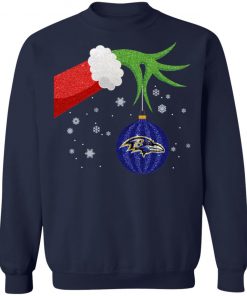 Christmas Ornament Baltimore Ravens The Grinch Shirt