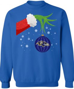 Christmas Ornament Baltimore Ravens The Grinch Shirt