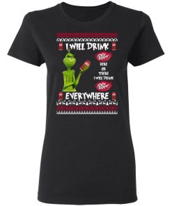 Grinch I Will Drink Dr Pepper Here And There Everywhere Sweatshirt