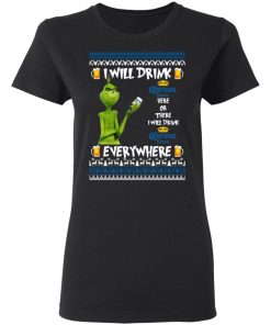 Grinch I Will Drink Corona Extra Here And There Everywhere Sweatshirt