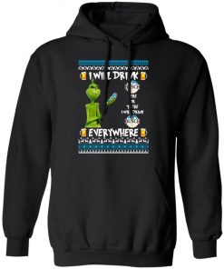 Grinch I Will Drink Busch Beer Here And There Everywhere Sweatshirt