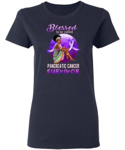 Blessed Pancreatic Cancer Survivor African American Womens T-Shirt