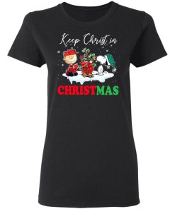 Snoopy And Charlie Brown Keep Christ In Christmas Sweatshirt