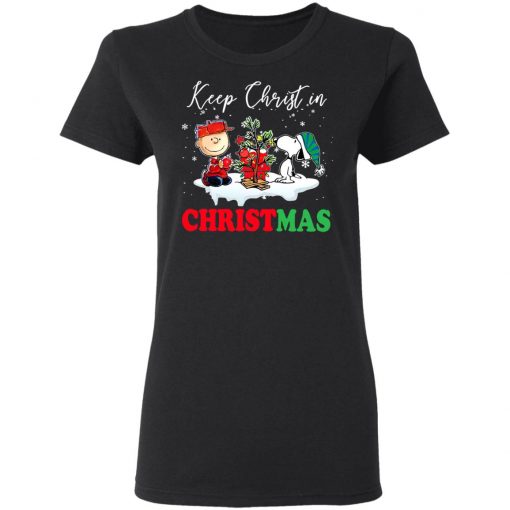 Snoopy And Charlie Brown Keep Christ In Christmas Sweatshirt