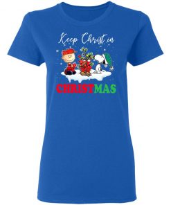 Snoopy And Charlie Brown Keep Christ In Christmas Sweatshirt