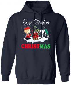 Snoopy And Charlie Brown Keep Christ In Christmas Sweatshirt