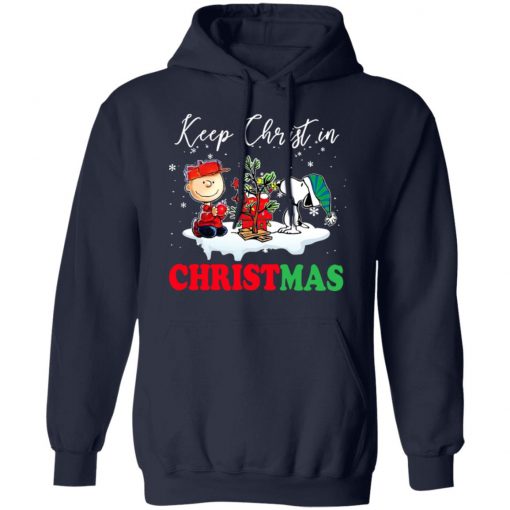 Snoopy And Charlie Brown Keep Christ In Christmas Sweatshirt