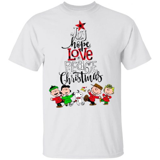 The Peanuts Joy Hope Love Peace Christmas Sweatshirt