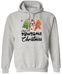 Have A Pawsome Christmas Bulldog shirt