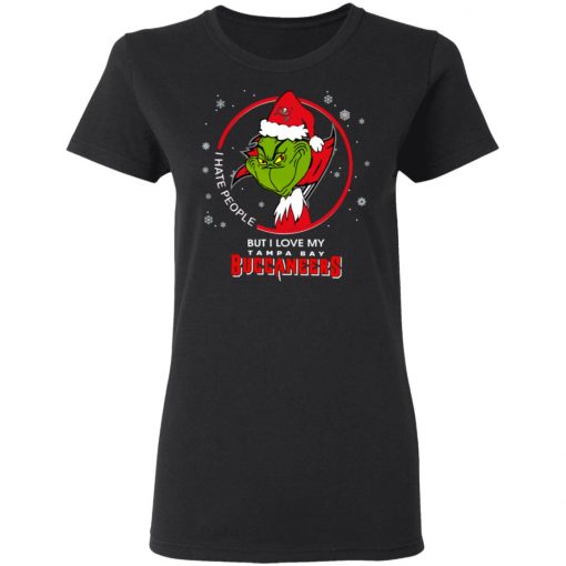 I Hate People But I Love My Tampa Bay Buccaneers Grinch Shirt