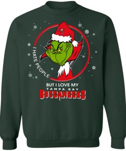 I Hate People But I Love My Tampa Bay Buccaneers Grinch Shirt